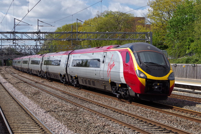 Обои картинки фото техника, поезда, состав, локомотив, дорога, рельсы, железная