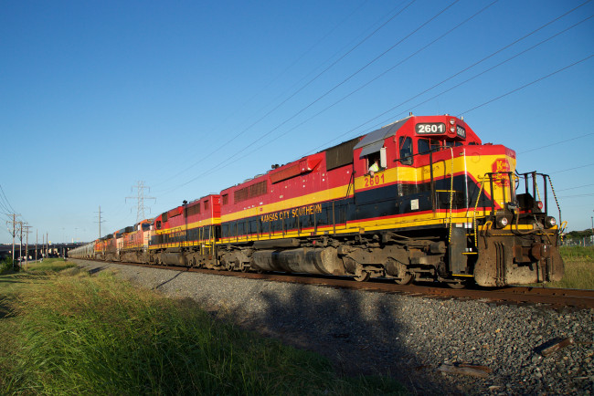 Обои картинки фото техника, поезда, состав, локомотив, рельсы, дорога, железная