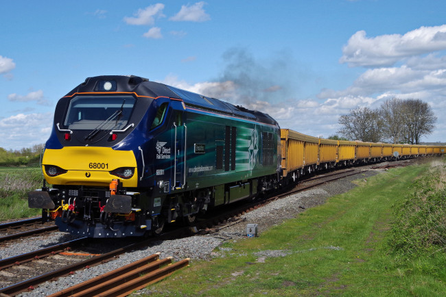 Обои картинки фото техника, поезда, состав, локомотив, рельсы, дорога, железная