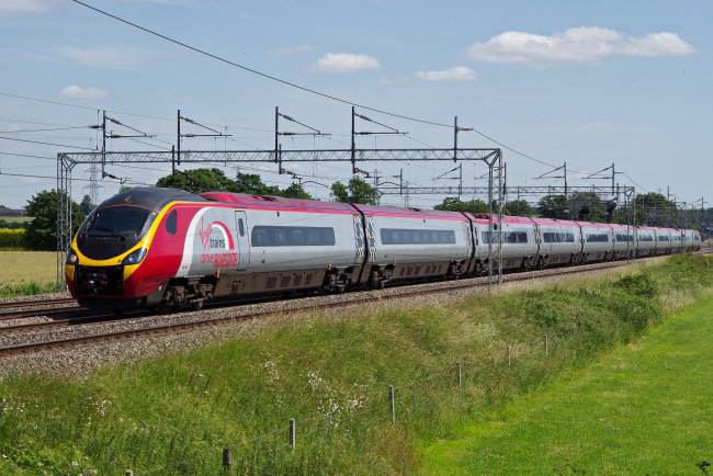 Обои картинки фото техника, поезда, железная, состав, дорога, локомотив, рельсы