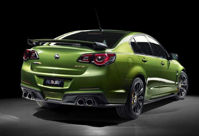 Обои картинки фото автомобили, holden, hsv, gts, gen-f2, 2015г, зеленый