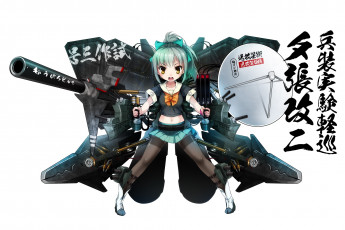 Картинка аниме kantai+collection девушка взгляд фон