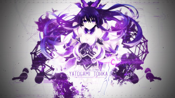 Картинка аниме date+a+live девушка взгляд фон