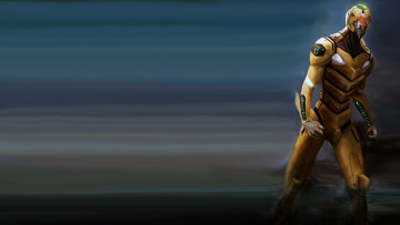 Картинка аниме evangelion робот меха eva