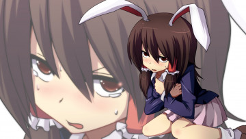 Картинка аниме touhou девушка взгляд фон