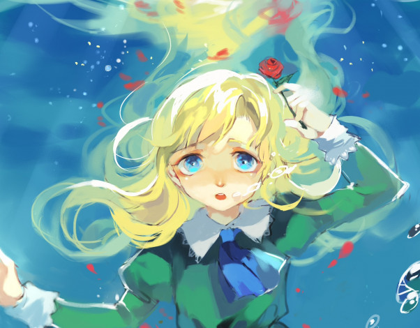 Обои картинки фото аниме, ib, mary