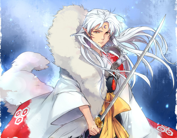 Обои картинки фото аниме, inuyasha, sesshoumaru