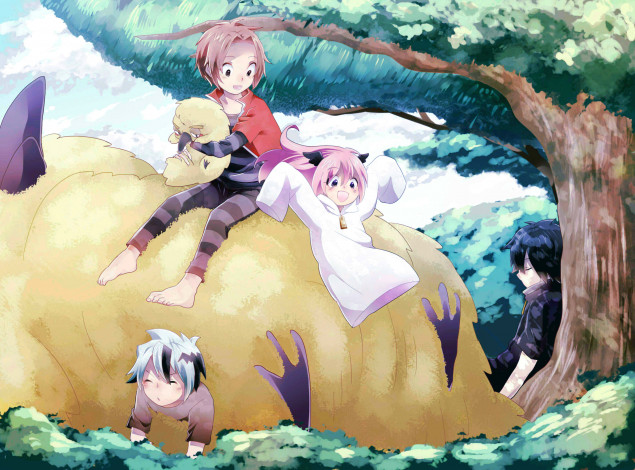 Обои картинки фото аниме, senyuu