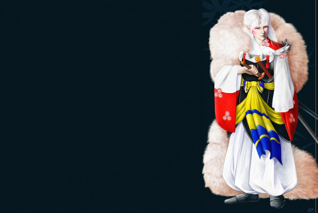 Обои картинки фото аниме, inuyasha, sesshoumaru