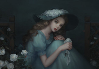 Картинка рисованное люди девушка