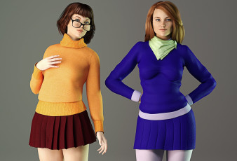 Картинка 3д+графика люди+ people взгляд девушки фон