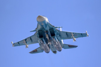 Картинка su-34+fullback авиация боевые+самолёты бомбардировщик