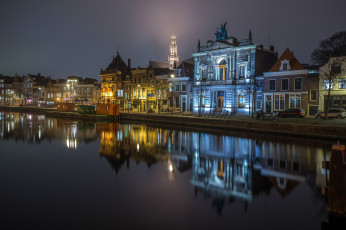 Картинка города -+огни+ночного+города простор