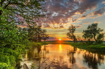 Картинка природа восходы закаты простор