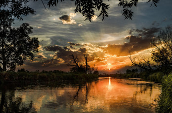 Картинка природа восходы закаты простор