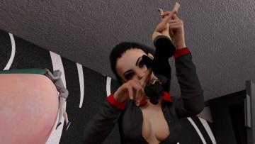 Картинка 3д+графика фантазия+ fantasy фон девушки взгляд