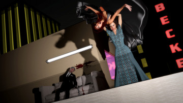 Картинка 3д+графика фантазия+ fantasy фон взгляд девушка