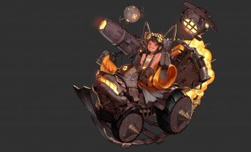Картинка фэнтези девушки steampunk арт wonjo jung hex