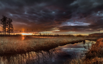 Картинка природа восходы закаты простор