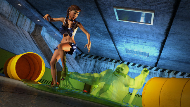 Обои картинки фото 3д графика, фантазия , fantasy, фон, взгляд, девушка