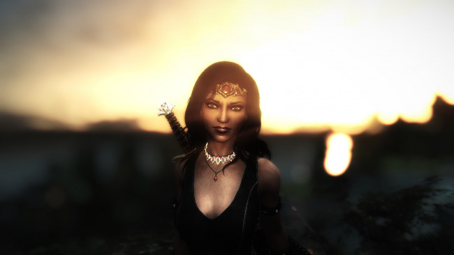 Обои картинки фото 3д графика, фантазия , fantasy, фон, взгляд, девушка