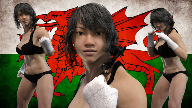 Обои картинки фото 3д графика, спорт , sport, девушки, поза, фон, взгляд