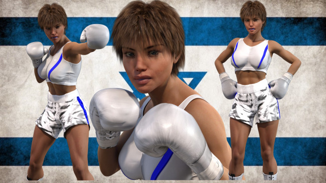 Обои картинки фото 3д графика, спорт , sport, поза, фон, взгляд, девушки