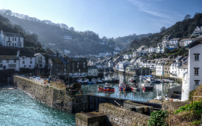 Обои картинки фото города, - панорамы, причал, солнце, united, kingdom, дома, motorboat, river