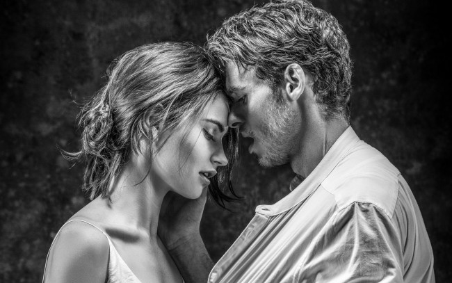 Обои картинки фото разное, мужчина женщина, пара, мужчина, девушка, черно-белое, страсть, лили, джеймс, lily, james, richard, madden, чувства, любовь