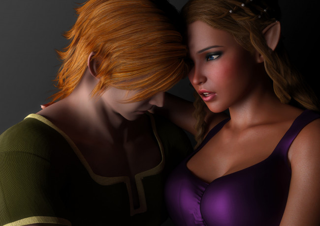 Обои картинки фото 3д графика, эльфы , elves, фон, взгляд, эльфийка