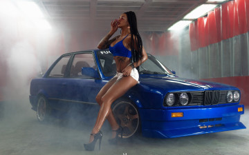 Картинка автомобили -авто+с+девушками девушка взгляд фон автомобиль