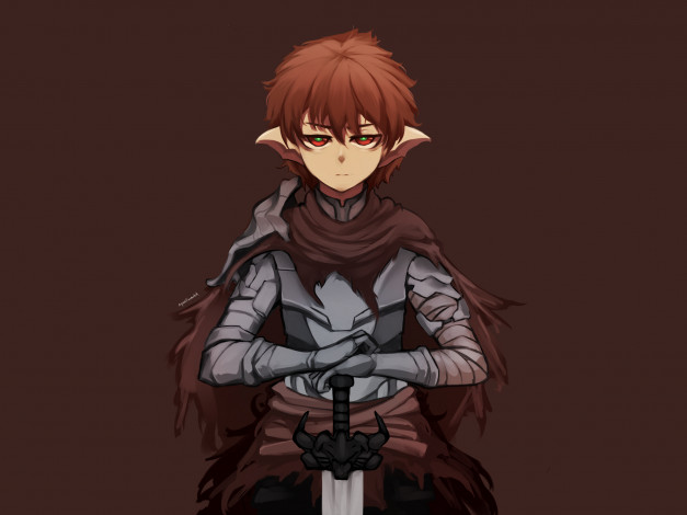 Обои картинки фото аниме, животные,  существа, парень