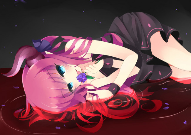 Обои картинки фото аниме, ангелы,  демоны, девушка