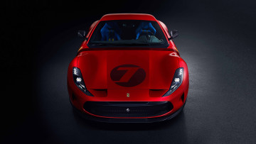 обоя 2020 ferrari omologata, автомобили, ferrari, 2020, omologata, красный, эксклюзив, купе