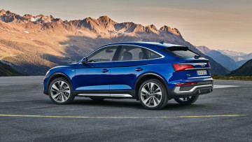 Картинка audi+q5+sportback+2021 автомобили audi кросс купе 2021 q5 sportback синий горы