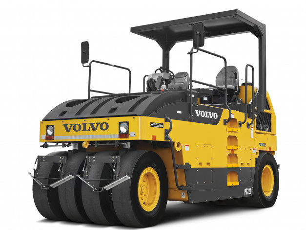 Обои картинки фото техника, асфальтоукладочная техника, volvo