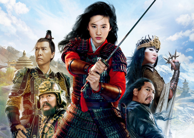 Обои картинки фото mulan ,  2020, кино фильмы, mulan, мулан, сша, китай, канада, боевик, фэнтези, драма, liu, yifei, донни, йен, джет, ли
