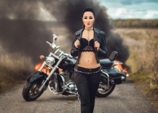 Картинка диана+липкина мотоциклы мото+с+девушкой девушка красивая супер секси няша нежная классная модница лапочка мадам