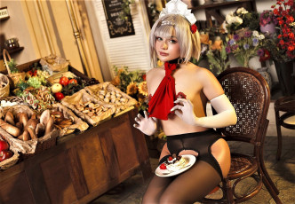 Картинка девушки ангелина+ситало+ alcololi образ чулки стул цветы еда