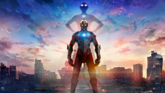 Обои картинки фото аниме, ultraman, ультрамен, новый, герой, netflix, мультфильм, боевик, фантастика, персонаж, сериал