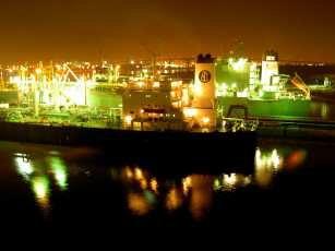 обоя houston, ship, channel, корабли, порты, причалы