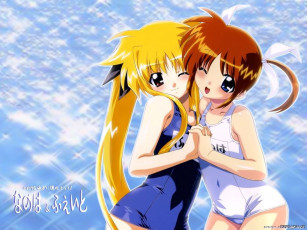 Картинка аниме mahou shoujo lyrical nanoha