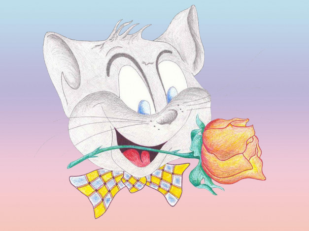 Обои картинки фото рисованные, животные, коты