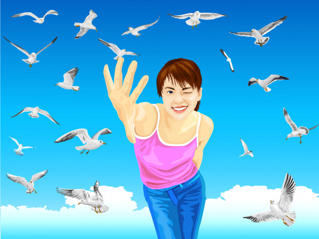 Обои картинки фото векторная, графика