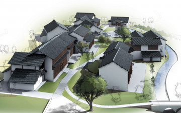 Картинка 3д графика architecture архитектура