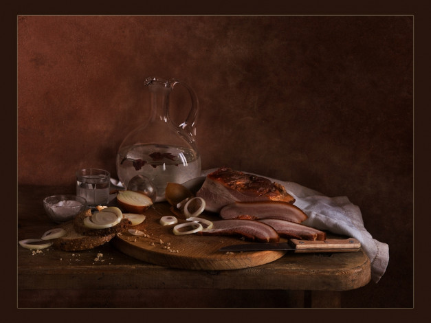 Обои картинки фото снитковский, олег, праздник, на, скорую, руку, еда, натюрморт