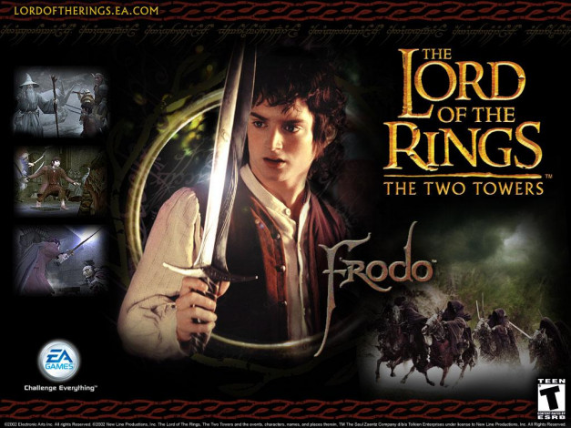 Обои картинки фото the, lord, of, rings, two, towers, видео, игры
