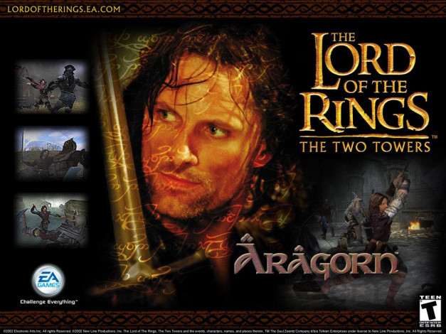 Обои картинки фото the, lord, of, rings, two, towers, видео, игры