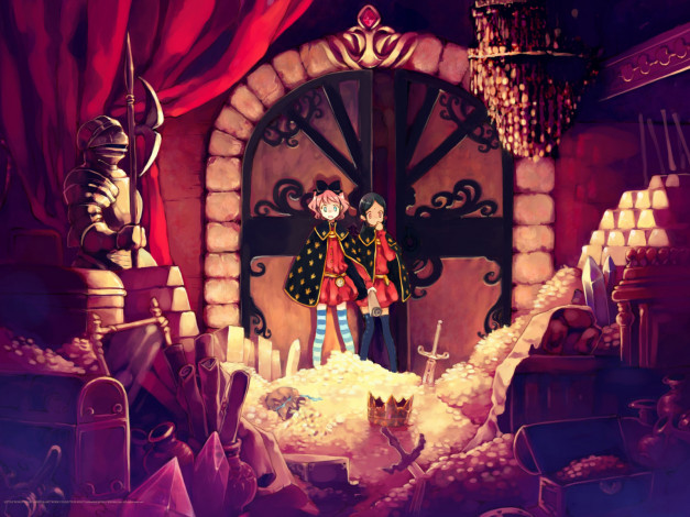 Обои картинки фото аниме, halloween, magic