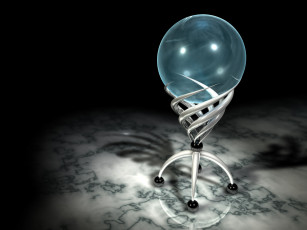 Картинка 3д графика другое шар подставка